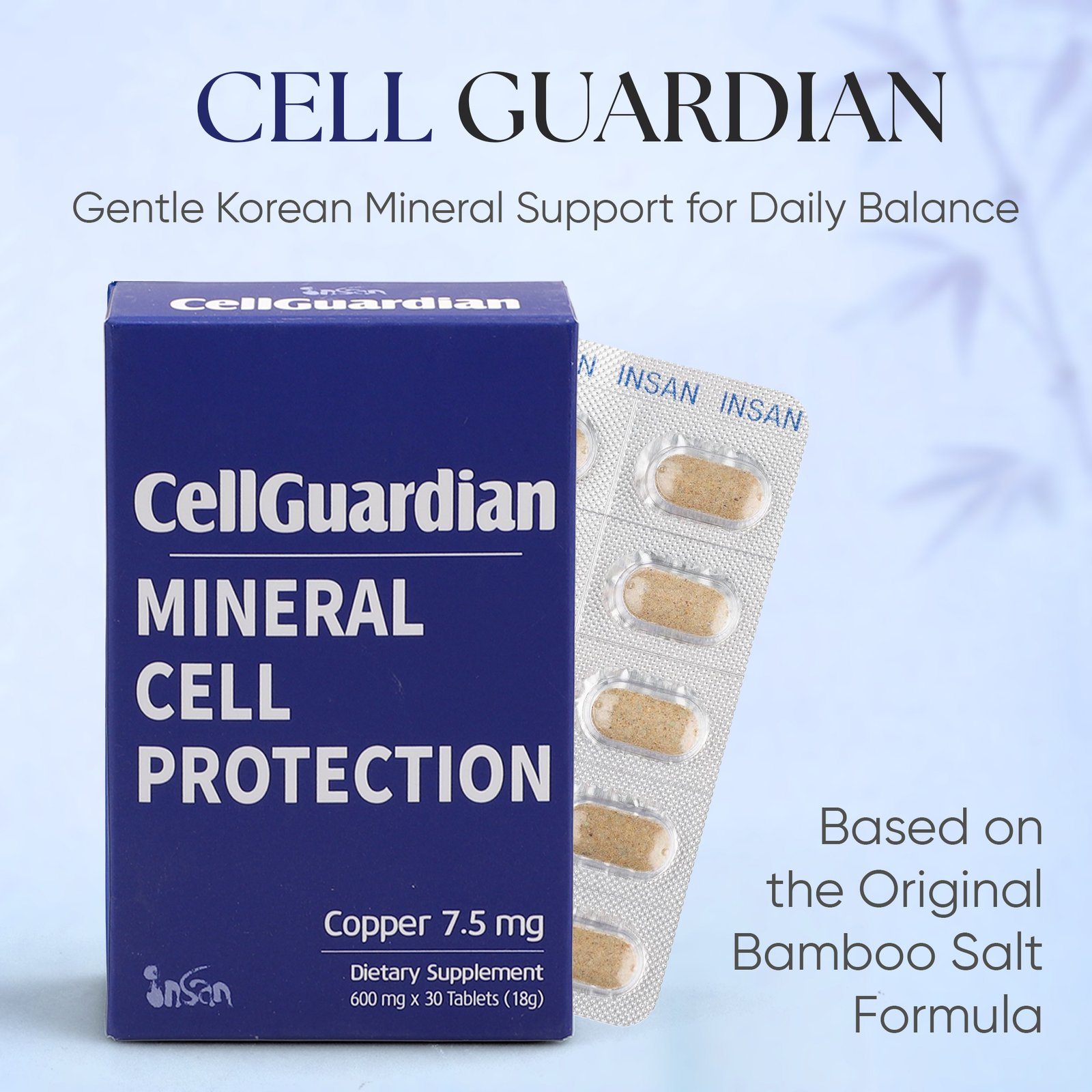 Insan Cell Guardian Bamboo Supplement – Mild version of Miracle Capsule with Bamboo Salt, Garlic & Fermented Rice Tablets for Everyday Wellness | 30 Tablets (18g) - Image 4