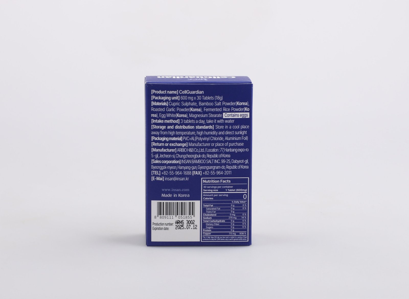 Insan Cell Guardian Bamboo Supplement – Mild version of Miracle Capsule with Bamboo Salt, Garlic & Fermented Rice Tablets for Everyday Wellness | 30 Tablets (18g) - Image 2